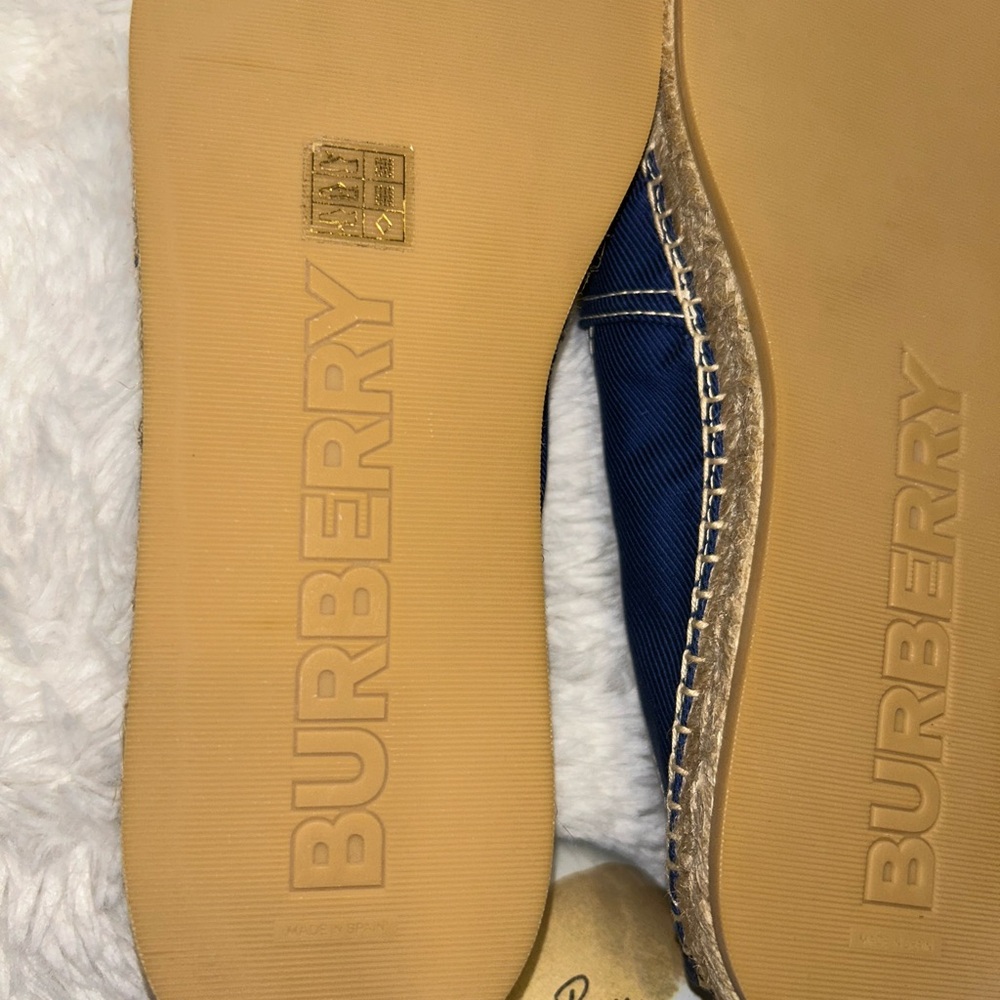 Burberry Blue‎ Monogram Espadrilles - Picture 5 of 9